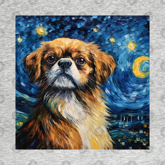 Brown Tibietan Spaniel painting by NatashaCuteShop